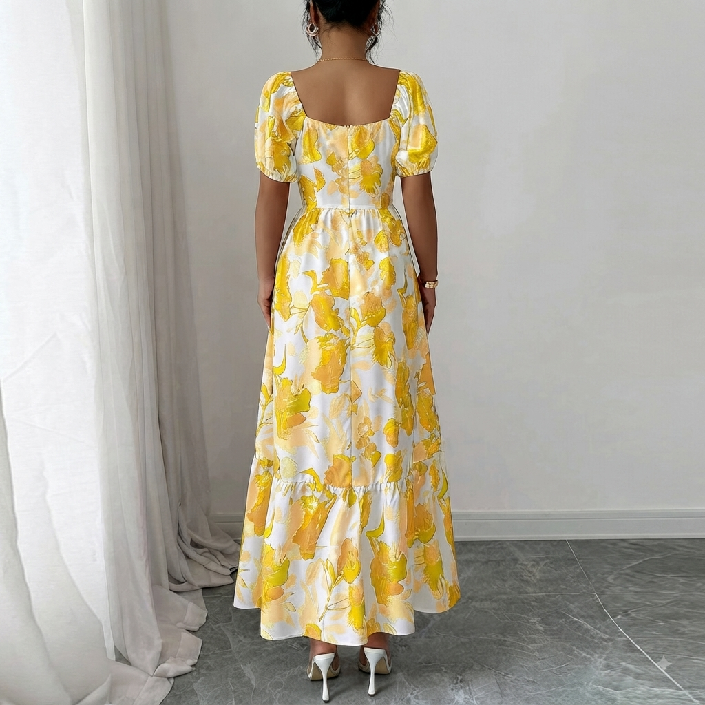 Vestido Amarillo Deslumbrante