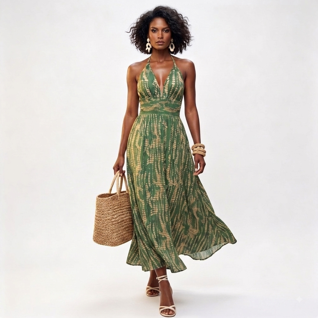 Vestido de Playa Verde