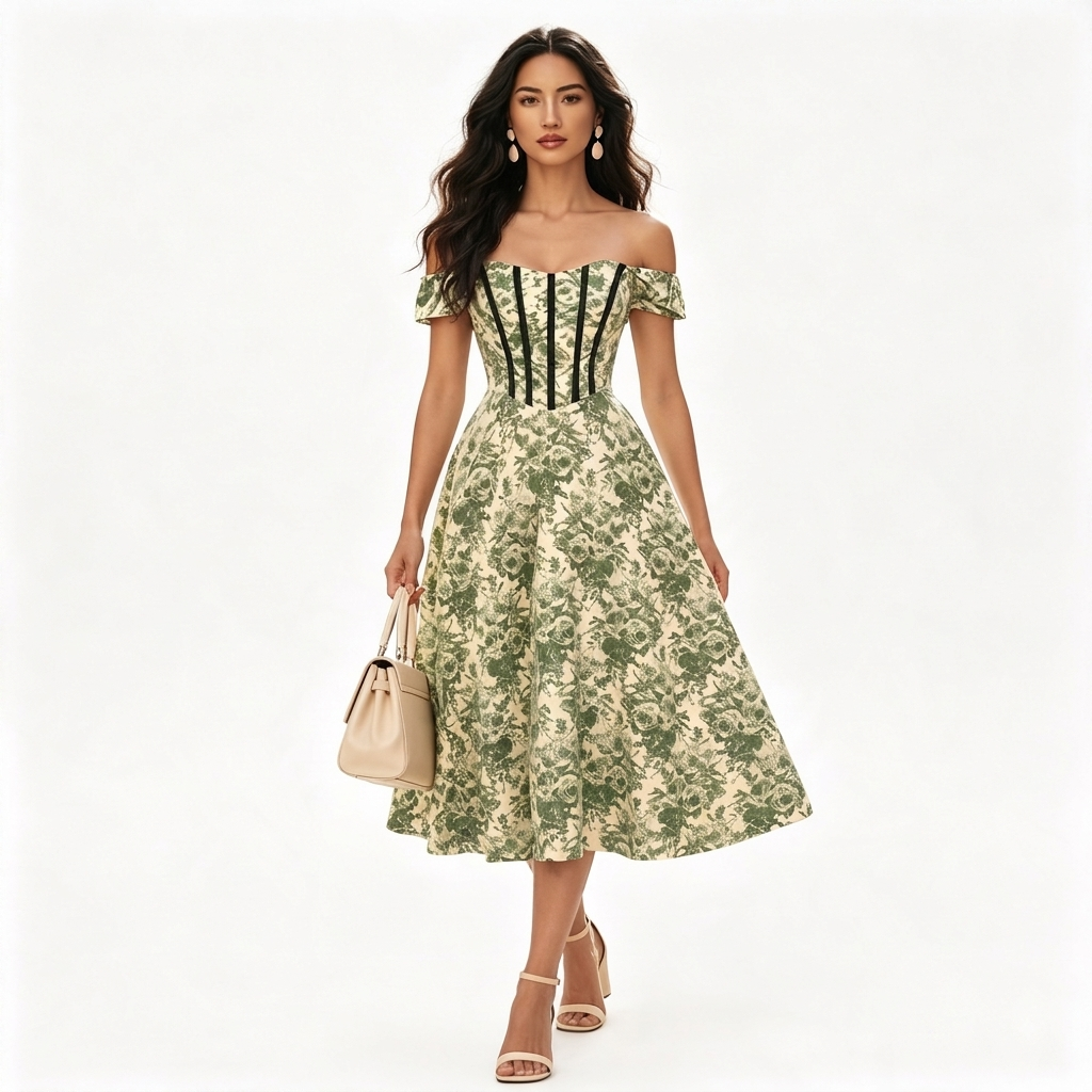 Vestido Verde Strech