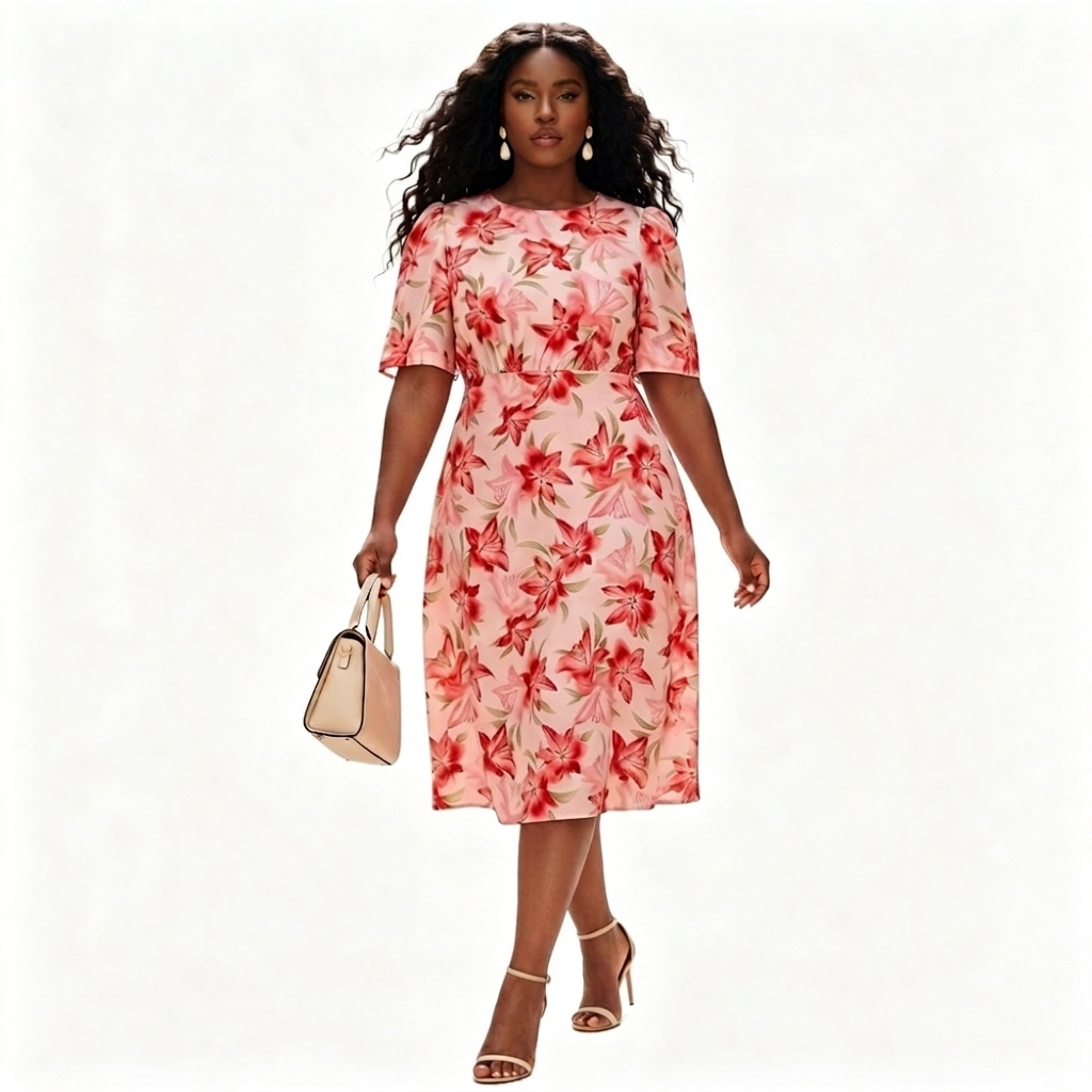 Vestido Rosa Floral