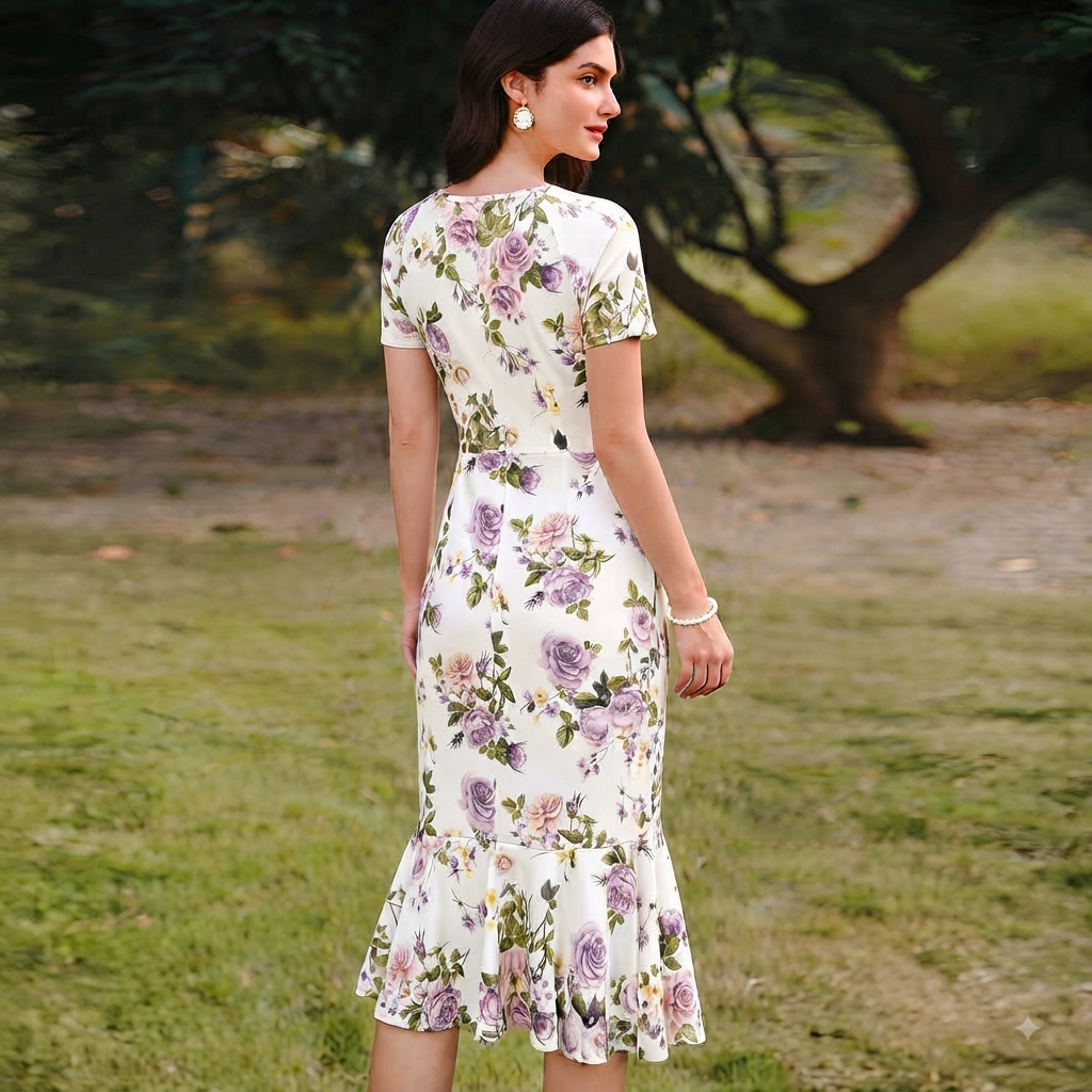 Vestido Floral Ajustado