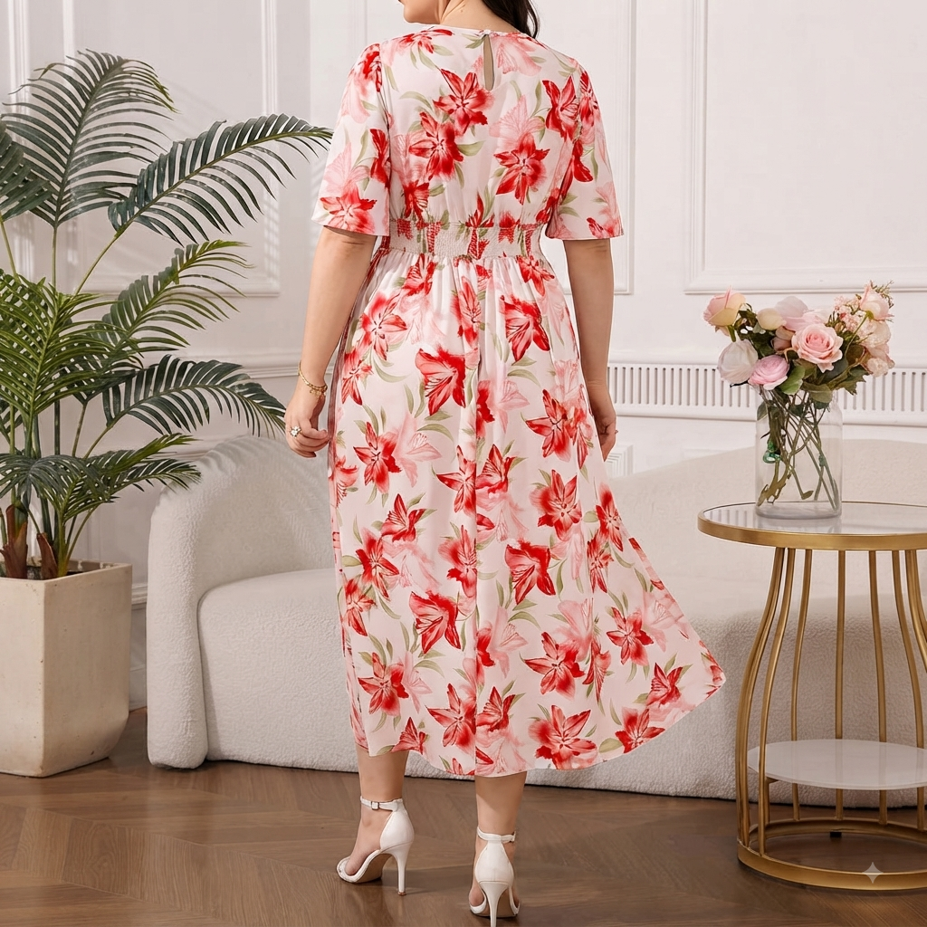 Vestido Rosa Floral