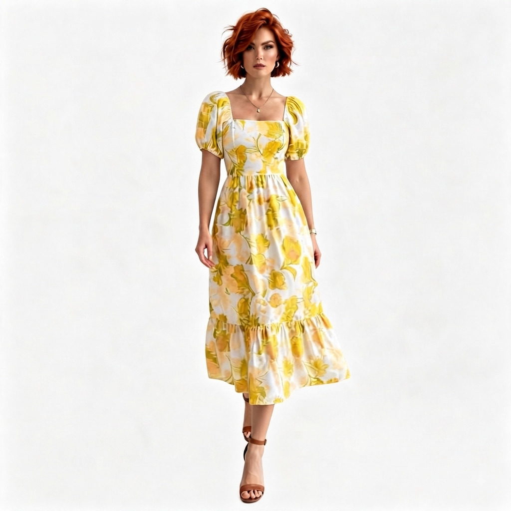 Vestido Amarillo Deslumbrante