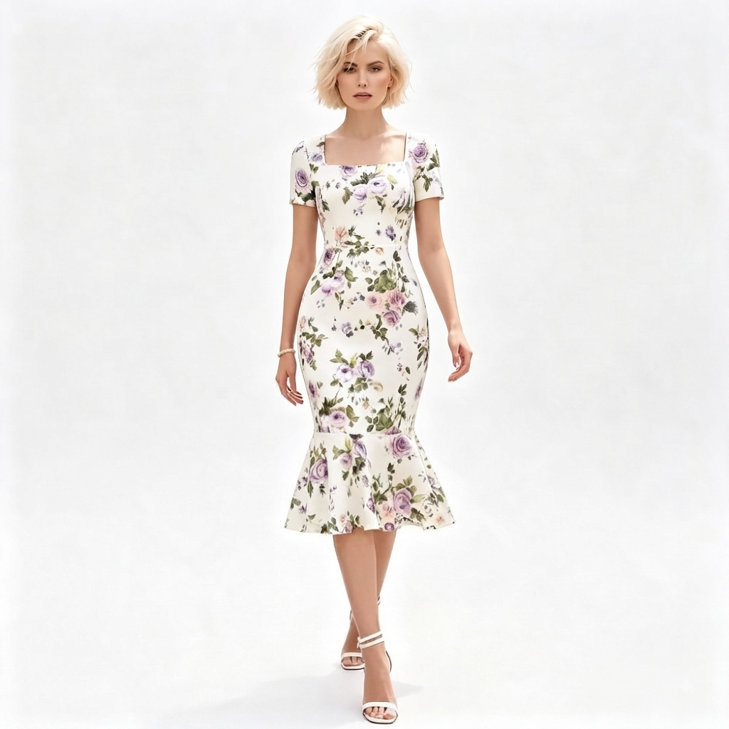 Vestido Floral Ajustado