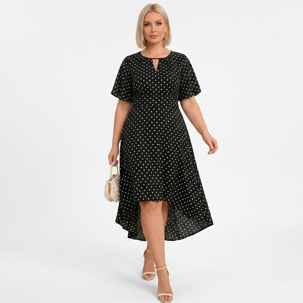 Vestido Negro puntos
